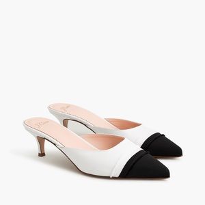 J. Crew Black and White Heels